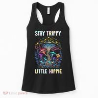 Stay Trippy Little Hippie Mushroom Women's Tank Top thumb 0