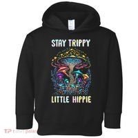 Stay Trippy Little Hippie Mushroom Toddler Hoodie thumb 0