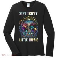 Stay Trippy Little Hippie Mushroom Women's Long Sleeve Shirt thumb 0