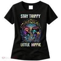 Stay Trippy Little Hippie Mushroom Women's T-Shirt thumb 0