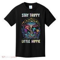 Stay Trippy Little Hippie Mushroom Kids T-Shirt thumb 0