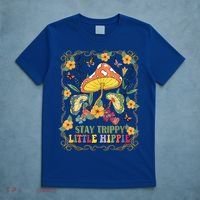 Stay Trippy Little Hippie Retro Mushrooms Vintage 70s Vibes T-Shirt thumb 5