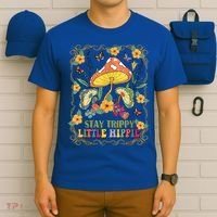 Stay Trippy Little Hippie Retro Mushrooms Vintage 70s Vibes T-Shirt thumb 6