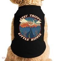 Stay Trippy Little Hippie Funny Peace Love Hippy Gift Doggie Tank thumb 0