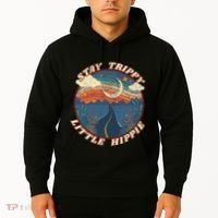 Stay Trippy Little Hippie Funny Peace Love Hippy Gift Hoodie thumb 2