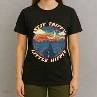 Stay Trippy Little Hippie Funny Peace Love Hippy Gift T-Shirt thumb 4