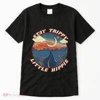 Stay Trippy Little Hippie Funny Peace Love Hippy Gift Tall T-Shirt thumb 0