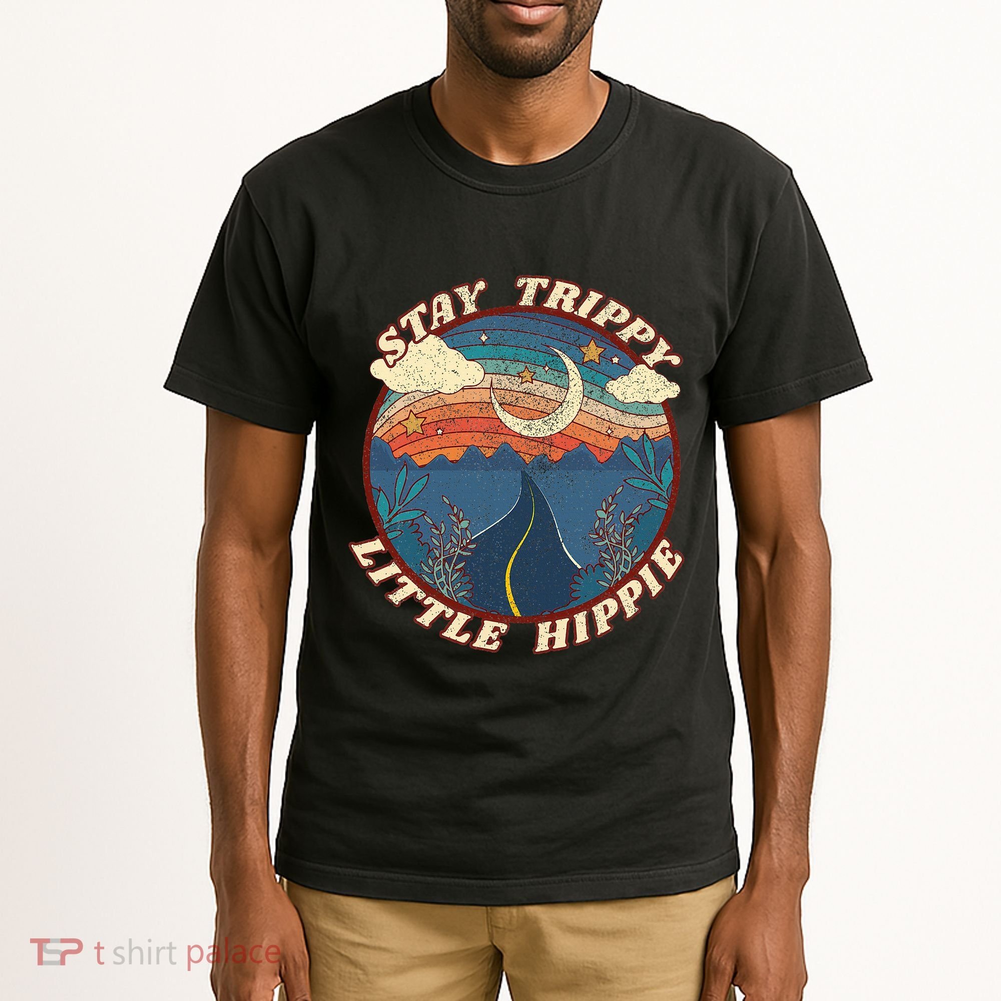 Stay Trippy Little Hippie Funny Peace Love Hippy Gift Tall T-Shirt