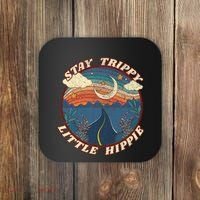 Stay Trippy Little Hippie Funny Peace Love Hippy Gift Coaster thumb 0