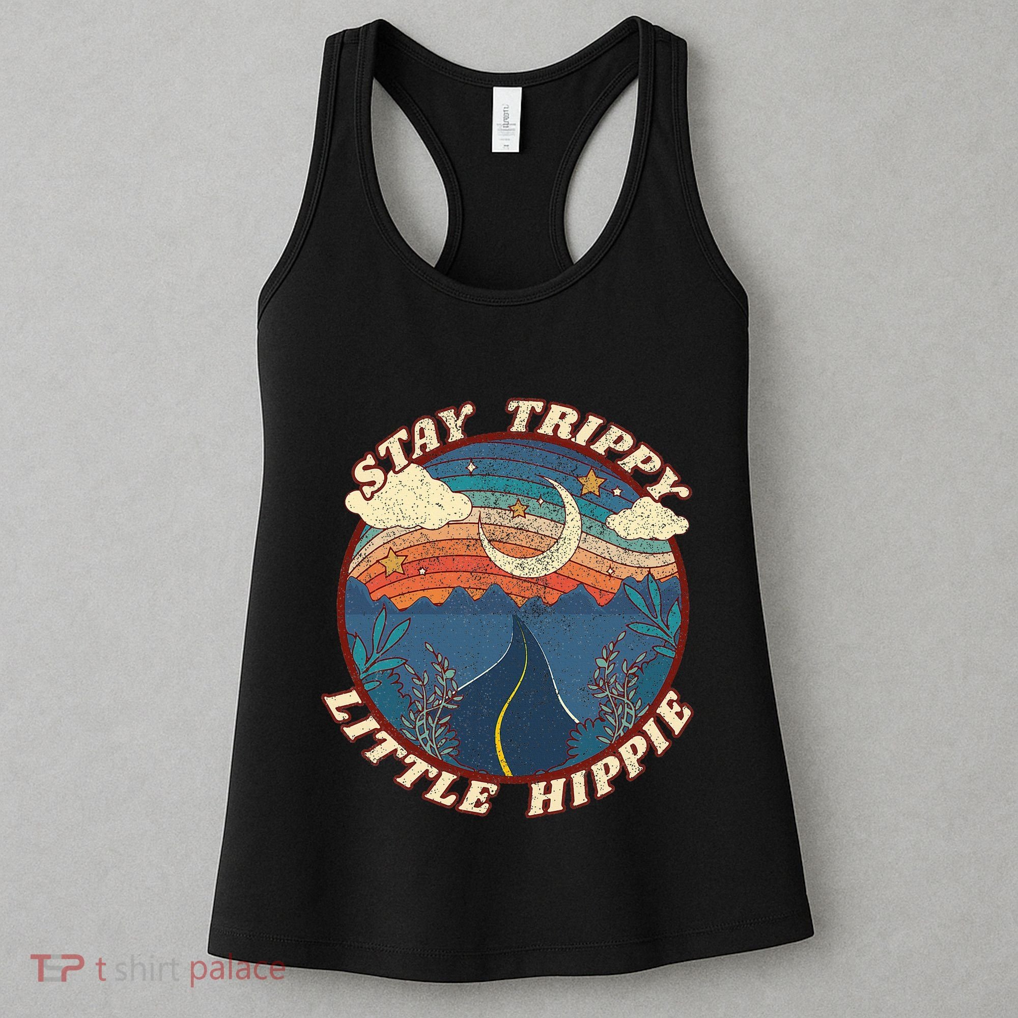 Stay Trippy Little Hippie Funny Peace Love Hippy Gift Women's Tank Top