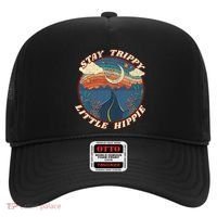 Stay Trippy Little Hippie Funny Peace Love Hippy Gift Hat thumb 0