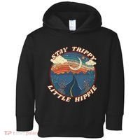 Stay Trippy Little Hippie Funny Peace Love Hippy Gift Toddler Hoodie thumb 0