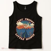 Stay Trippy Little Hippie Funny Peace Love Hippy Gift Tank Top thumb 2