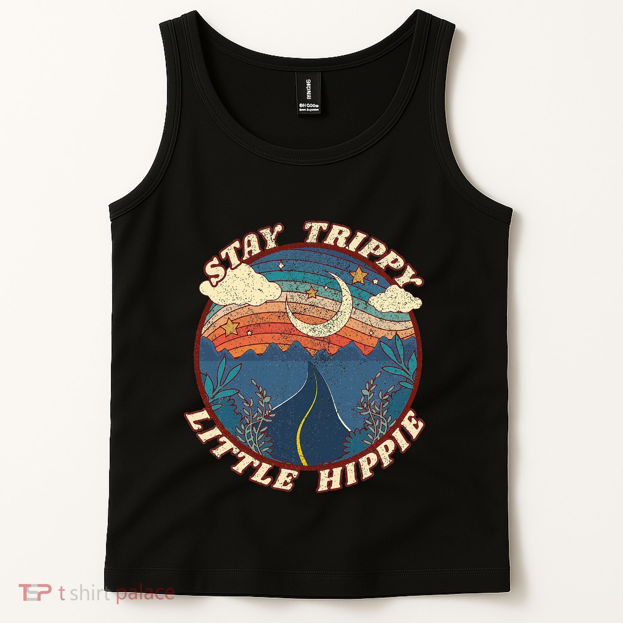 Stay Trippy Little Hippie Funny Peace Love Hippy Gift Tank Top