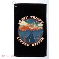 Stay Trippy Little Hippie Funny Peace Love Hippy Gift Golf Towel thumb 0
