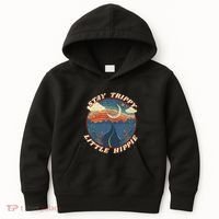 Stay Trippy Little Hippie Funny Peace Love Hippy Gift Kids Hoodie thumb 0
