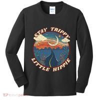 Stay Trippy Little Hippie Funny Peace Love Hippy Gift Kids Long Sleeve Shirt thumb 0