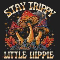 Stay Trippy Little Hippie Magic Mushroom Hippy Trippie Day Women's Sweatshirt thumb 2