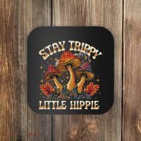 Stay Trippy Little Hippie Magic Mushroom Hippy Trippie Day Coaster thumb 0