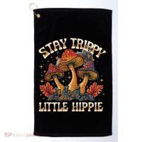 Stay Trippy Little Hippie Magic Mushroom Hippy Trippie Day Golf Towel thumb 0