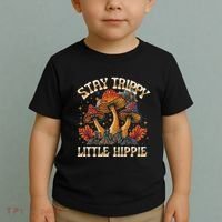 Stay Trippy Little Hippie Magic Mushroom Hippy Trippie Day Toddler T-Shirt thumb 2