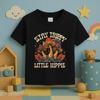 Stay Trippy Little Hippie Magic Mushroom Hippy Trippie Day Toddler T-Shirt thumb 3
