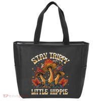 Stay Trippy Little Hippie Magic Mushroom Hippy Trippie Day Tote Bag thumb 0