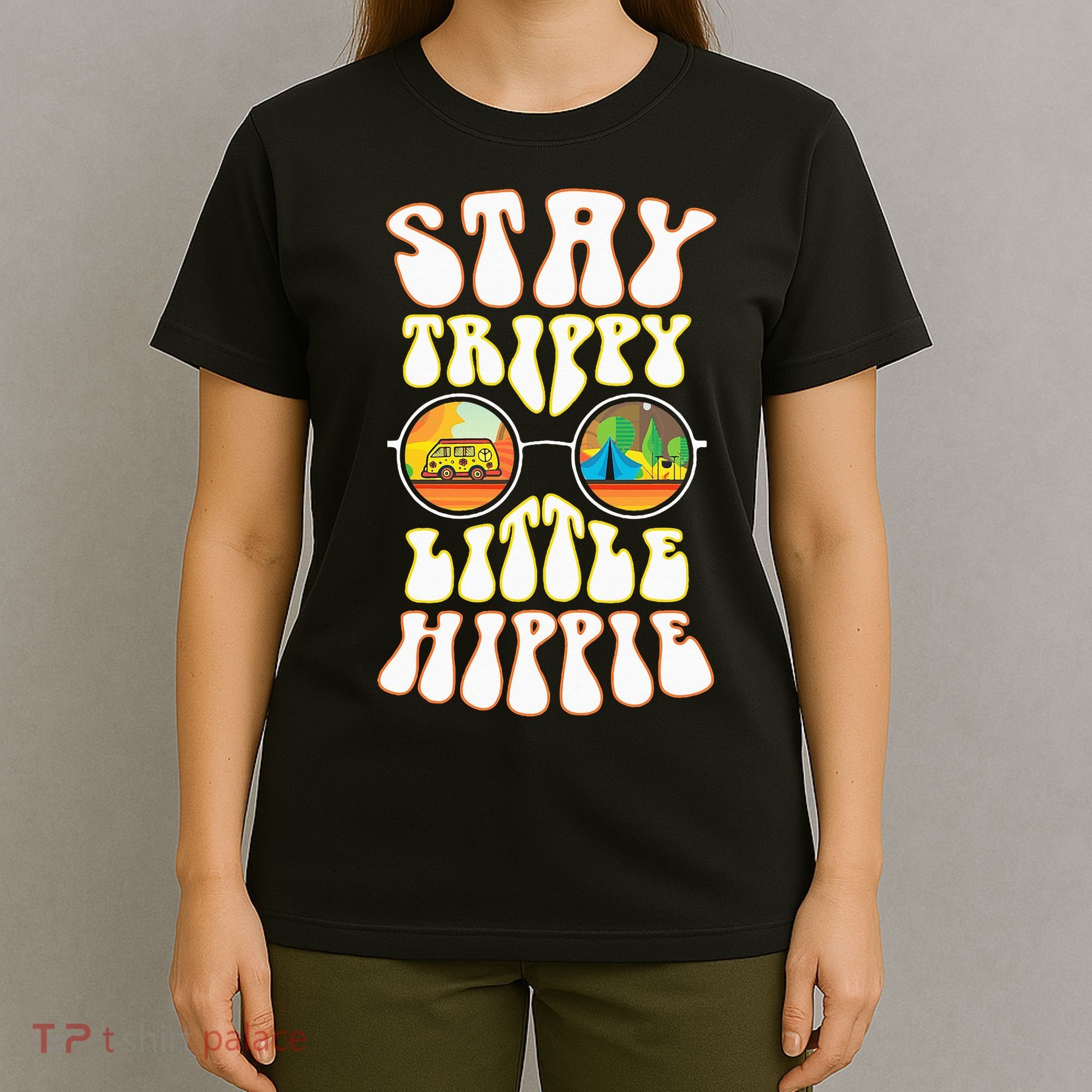 Stay Trippy Little Hippie Hippies Vintage Retro Hippy Gift T-Shirt