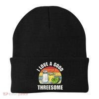 Salt Tequila Lime Love A Good Threesome Humor Bartender Beanie thumb 0
