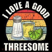 Salt Tequila Lime Love A Good Threesome Humor Bartender Mousepad thumb 1
