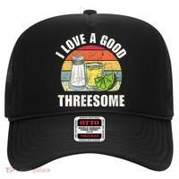 Salt Tequila Lime Love A Good Threesome Humor Bartender Hat thumb 0