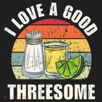 Salt Tequila Lime Love A Good Threesome Humor Bartender Hat thumb 2