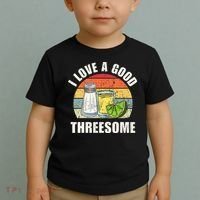 Salt Tequila Lime Love A Good Threesome Humor Bartender Toddler T-Shirt thumb 2