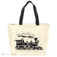 Steam Train Locomotive Engineer Railway Women Tote Bag thumb 0
