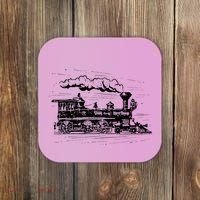 Steam Train Locomotive Engineer Railway Women Coaster thumb 0