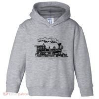 Steam Train Locomotive Engineer Railway Women Toddler Hoodie thumb 0