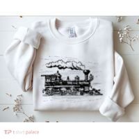 Steam Train Locomotive Engineer Railway Women Sweatshirt thumb 2