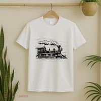 Steam Train Locomotive Engineer Railway Women T-Shirt thumb 2