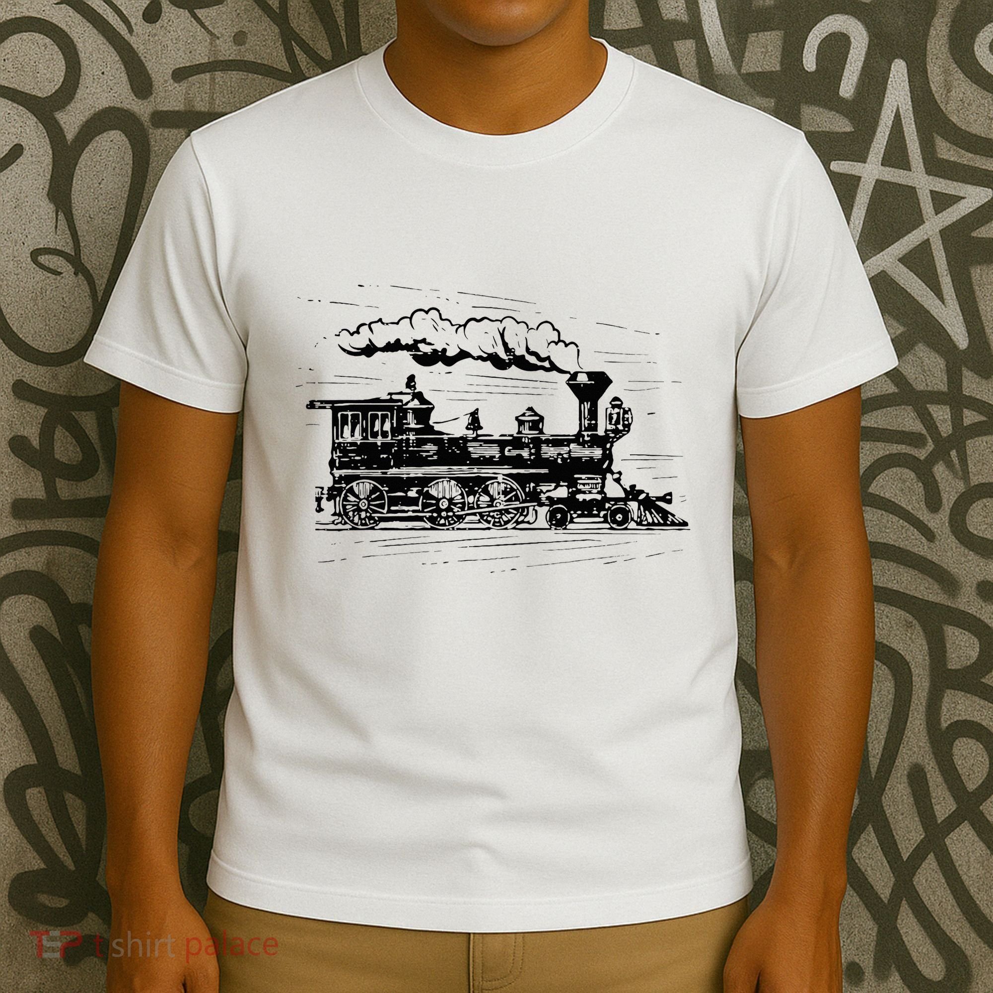 Steam Train Locomotive Engineer Railway Women T-Shirt