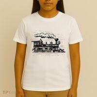 Steam Train Locomotive Engineer Railway Women T-Shirt thumb 4