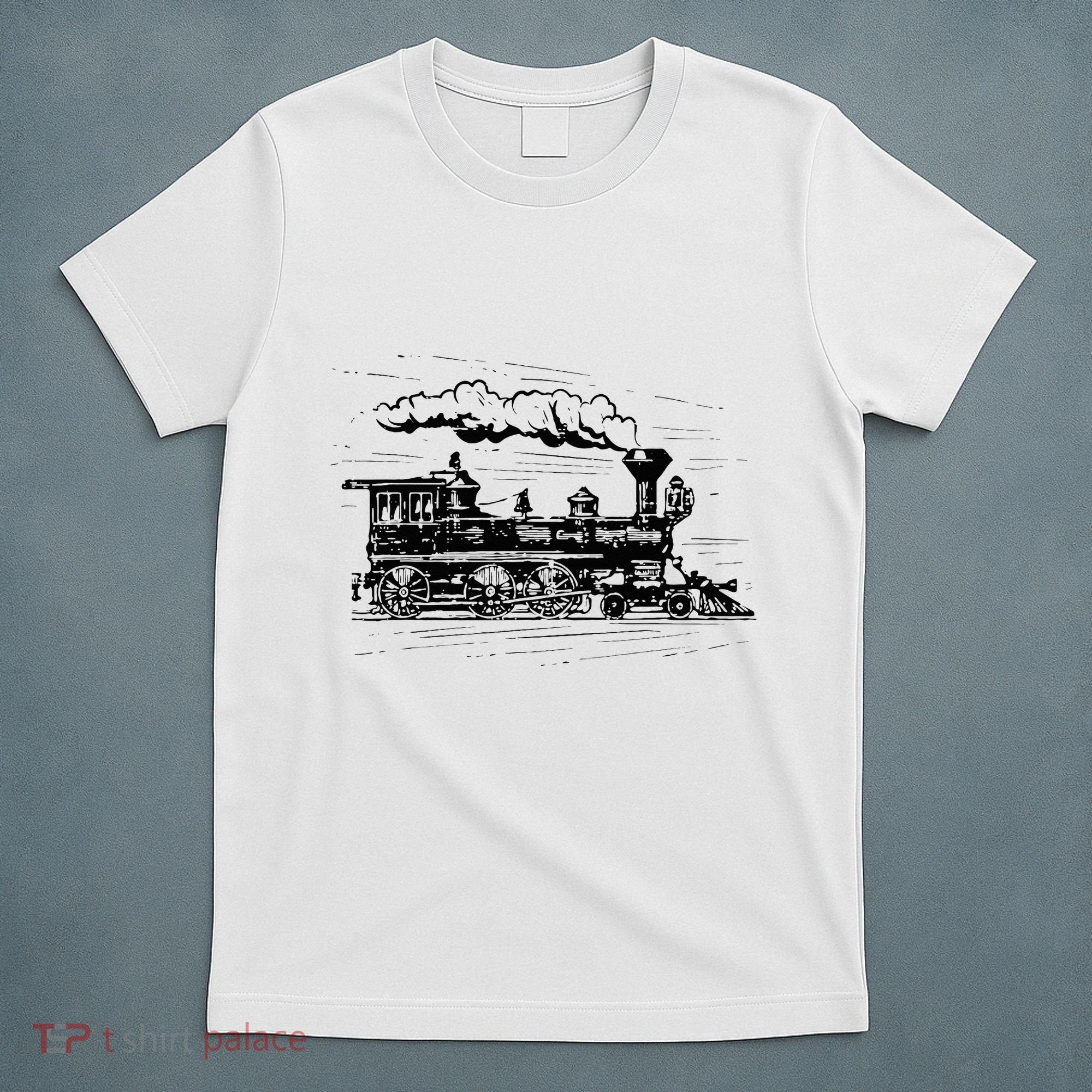 Steam Train Locomotive Engineer Railway Women T-Shirt