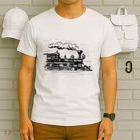 Steam Train Locomotive Engineer Railway Women T-Shirt thumb 6