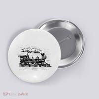 Steam Train Locomotive Engineer Railway Women Button thumb 0
