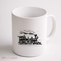 Steam Train Locomotive Engineer Railway Women Coffee Mug thumb 1
