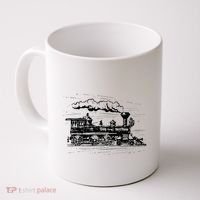 Steam Train Locomotive Engineer Railway Women Coffee Mug thumb 0