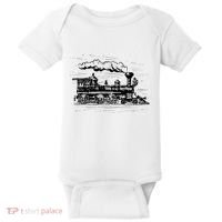 Steam Train Locomotive Engineer Railway Women Baby Bodysuit thumb 0