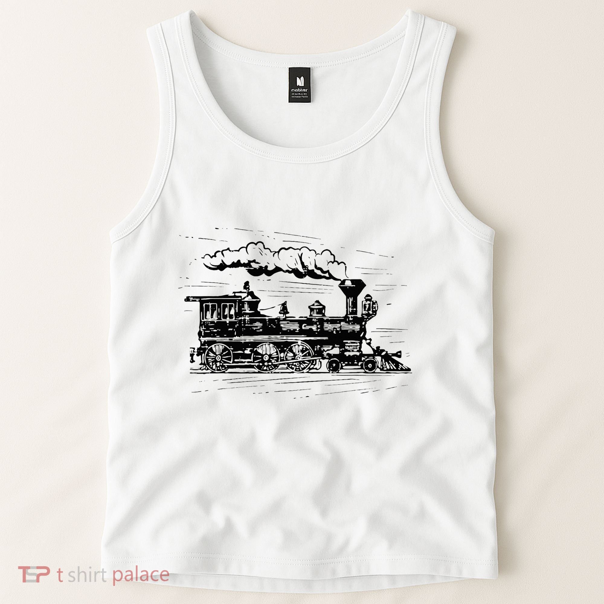 Steam Train Locomotive Engineer Railway Women Tank Top