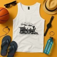 Steam Train Locomotive Engineer Railway Women Tank Top thumb 4