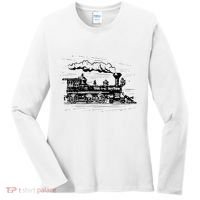 Steam Train Locomotive Engineer Railway Women Women's Long Sleeve Shirt thumb 0