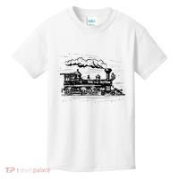 Steam Train Locomotive Engineer Railway Women Kids T-Shirt thumb 0